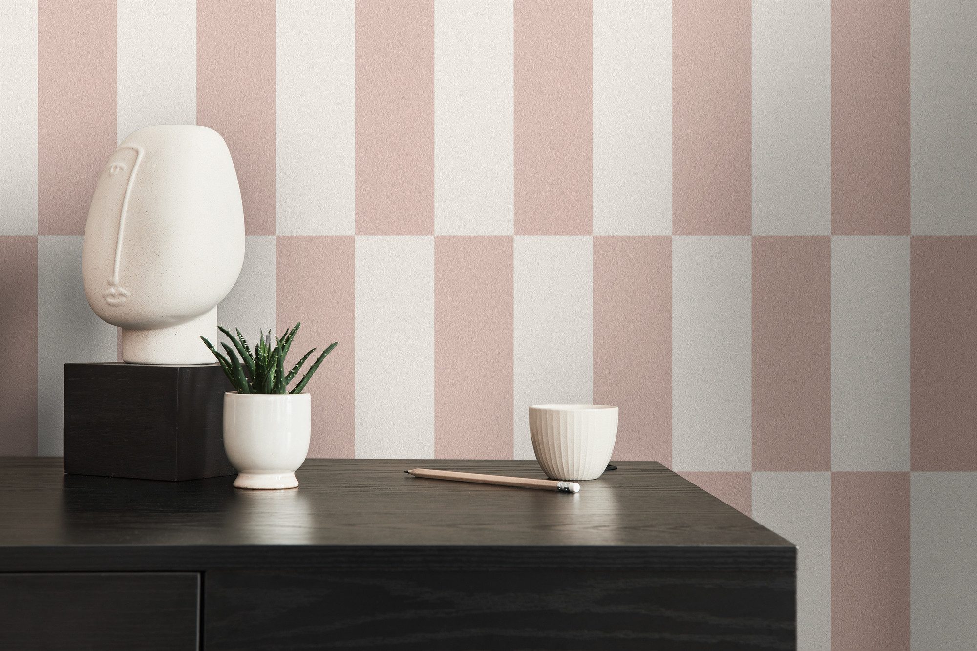 living walls Vliestapete LIMITED – Schachbrett Karo, leicht strukturiert, kariert, colorblocking, geometrisch, (1 St), Großes Schachbrettmuster mit klarer Colorblocking-Optik