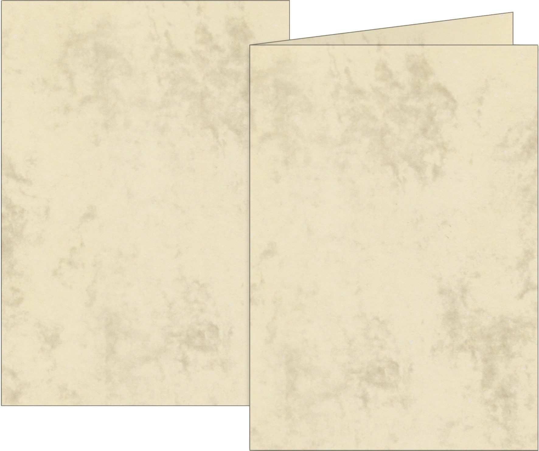 Baier Kindersitz Grußkarten Klappkarten Universalpapier A6 chamois 10 Stück