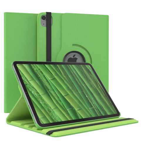 EAZY CASE Tablet-Hülle Rotation Case für iPad Air 4/Air 5 (2020/2022) 10,9 Zoll, Tabletcover Case Hardcover Flipcover zum Aufstellen Klapp-Case Grün