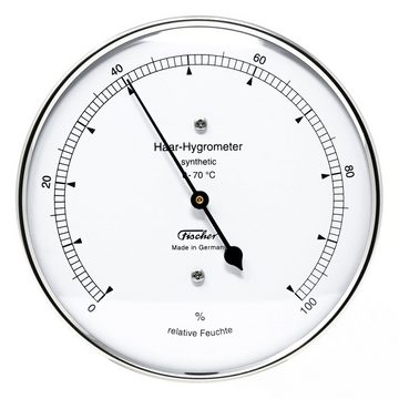 Fischer Hygrometer Fischer 122.01 Hygrometer synthetic 103mm Edelstahl Made in Germany