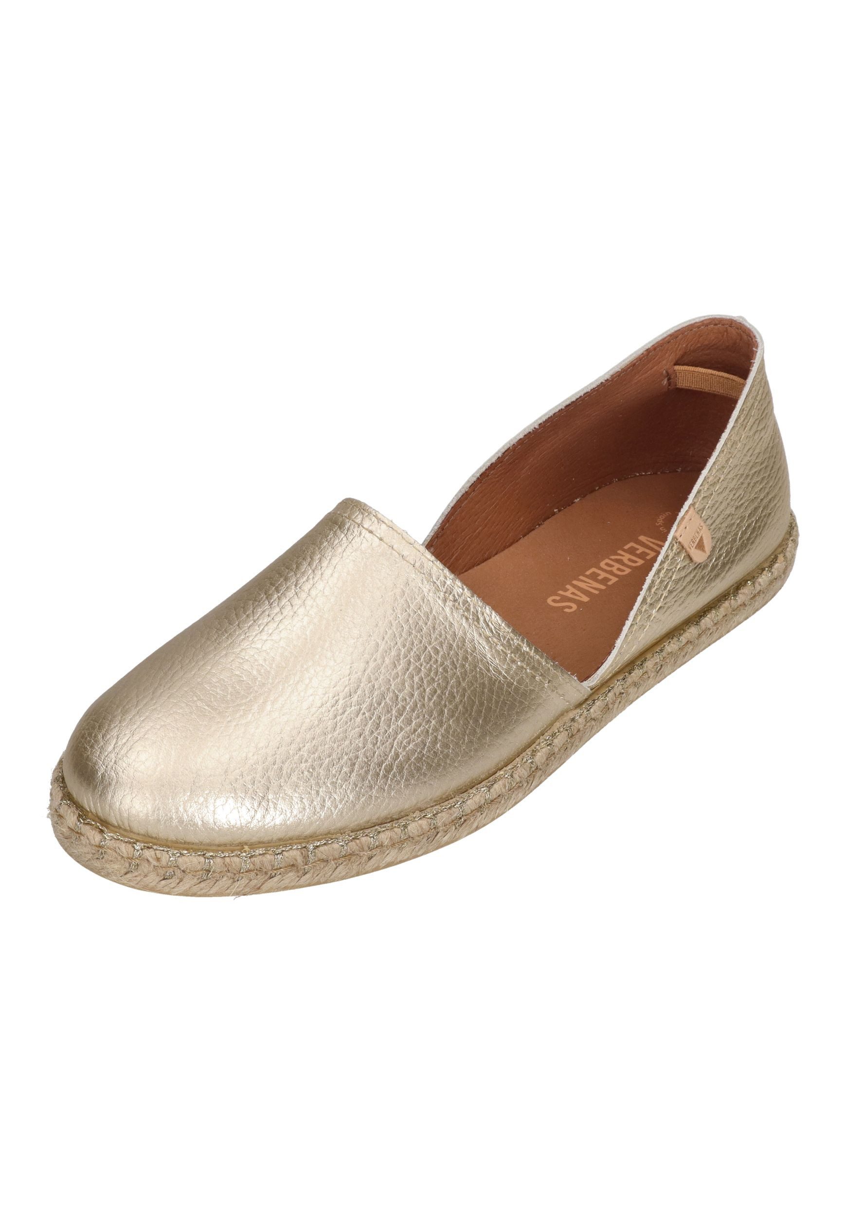 VERBENAS CARMEN Espadrille Nucleo Metal Gal Oro
