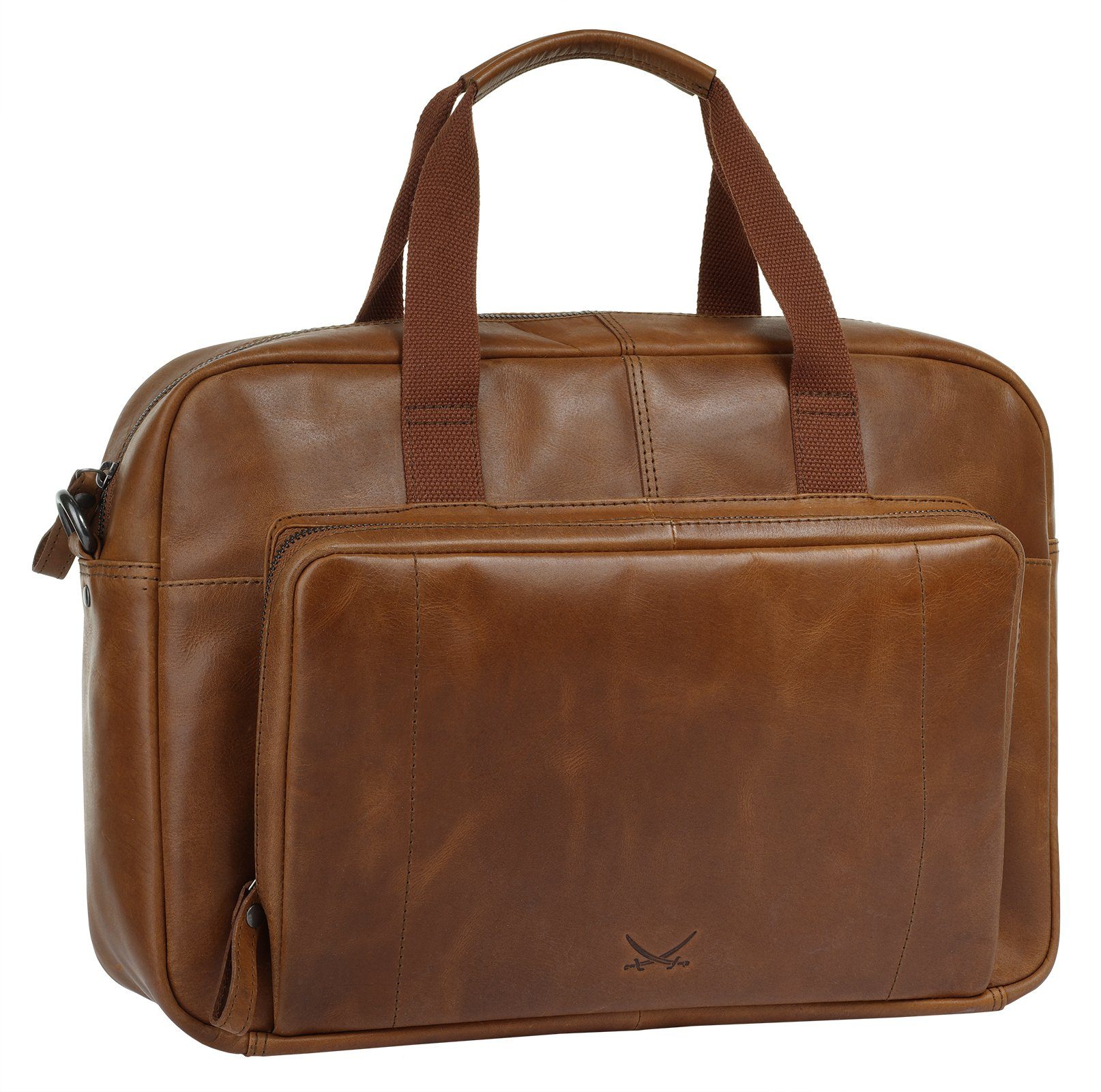 Sansibar Aktentasche Businessbag Black, echt Leder