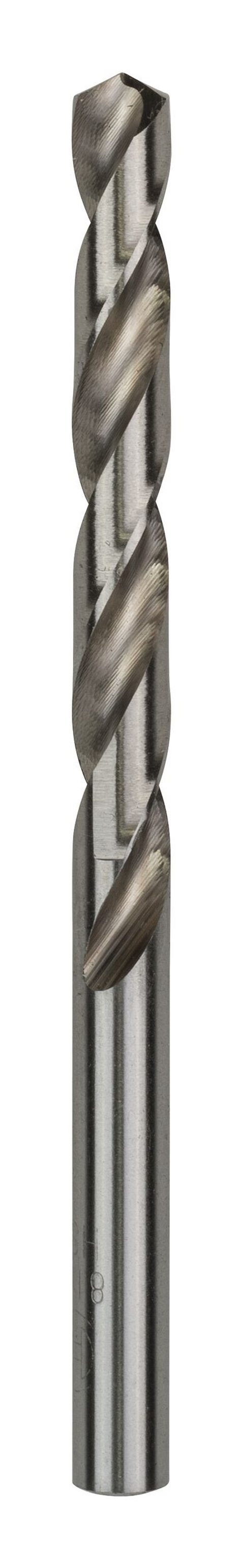 BOSCH Metallbohrer, (5 Stück), HSS-G (DIN 338) - 8,1 x 75 x 117 mm - 5er-Pack