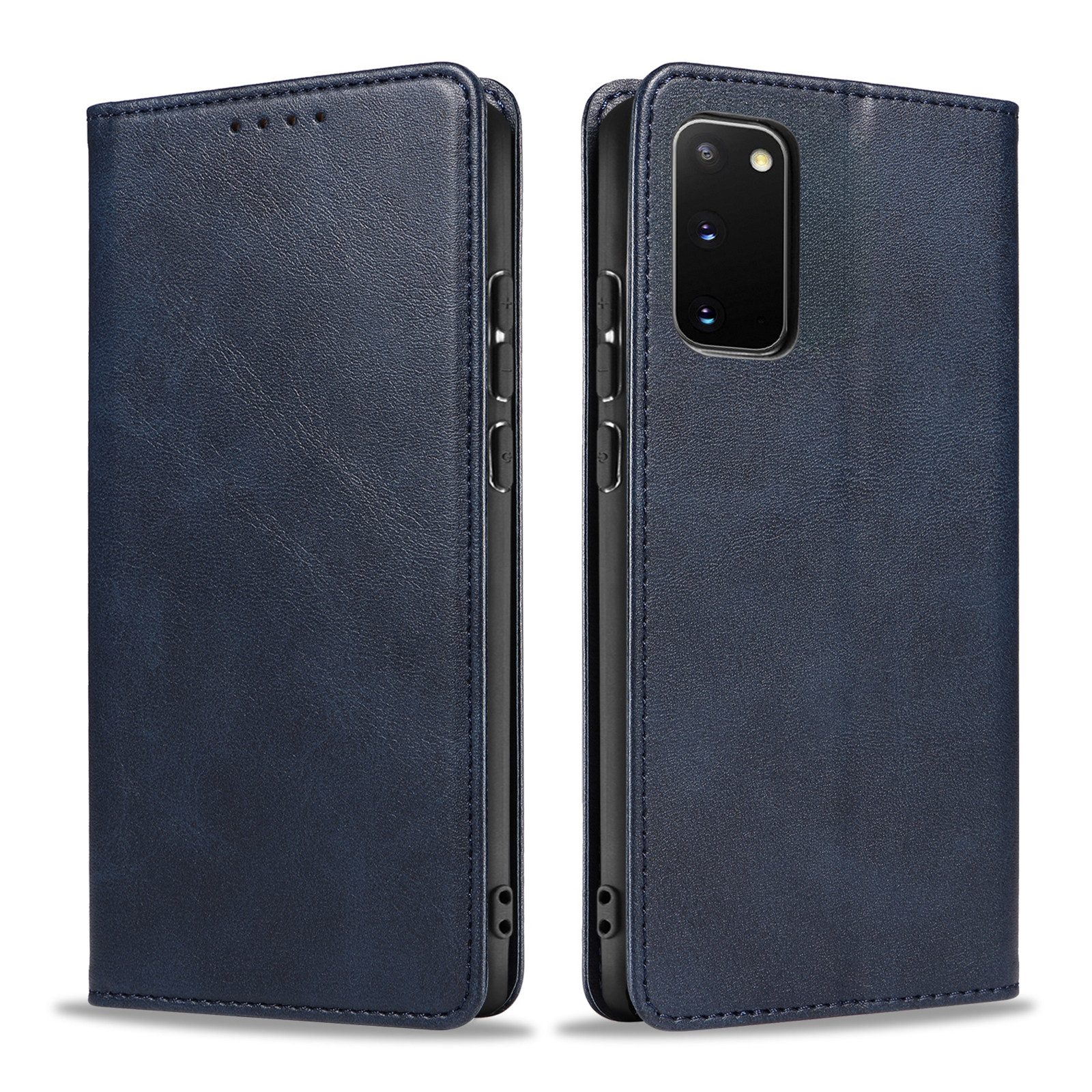 Tec-Expert Handyhülle Tasche Hülle für Samsung Galaxy S20 6.2 Zoll, 6.2", Cover Klapphülle Case mit Kartenfach Fliphülle aufstellbar