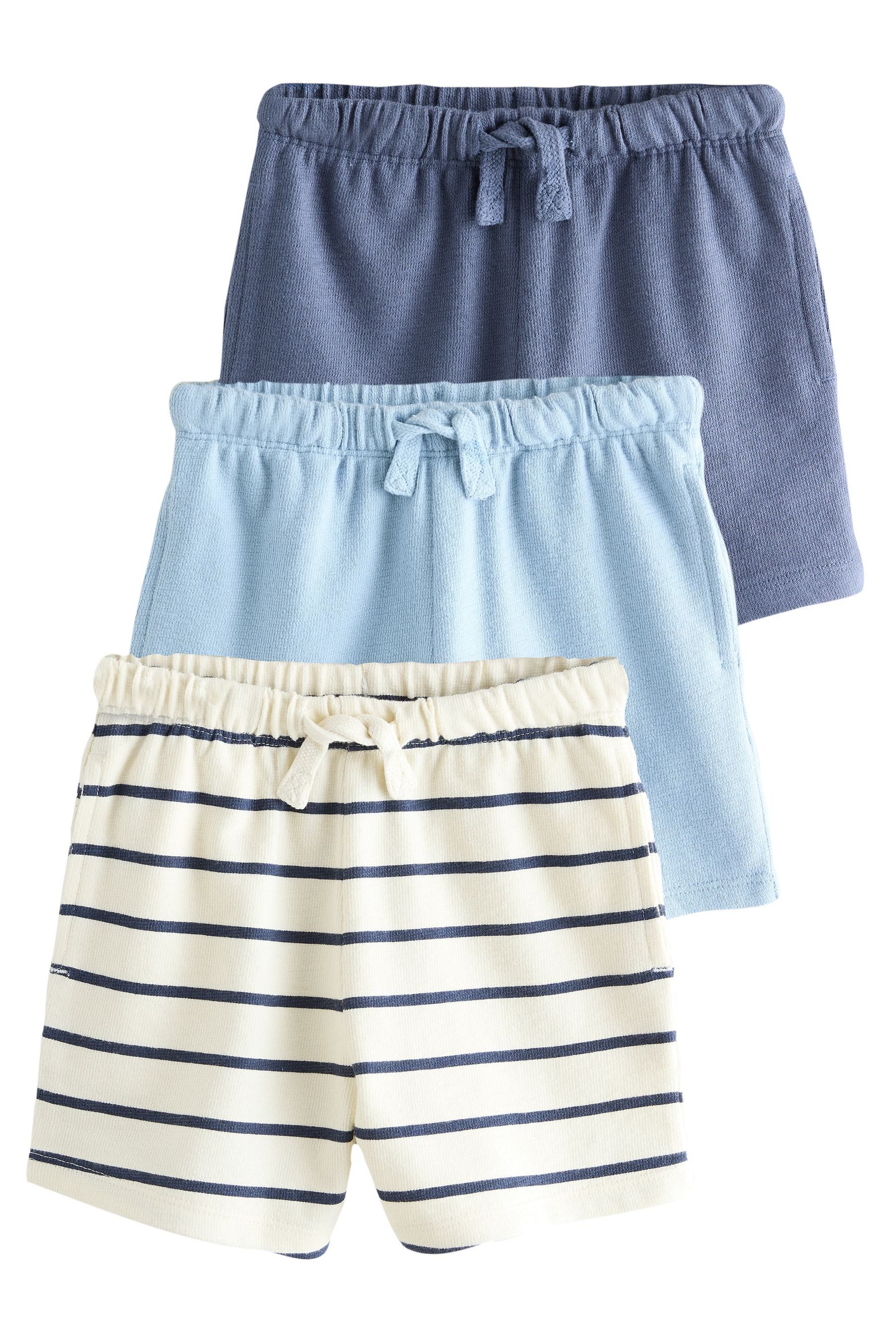 Next Shorts Strukturierte Shorts im 3er-Pack (3-tlg)