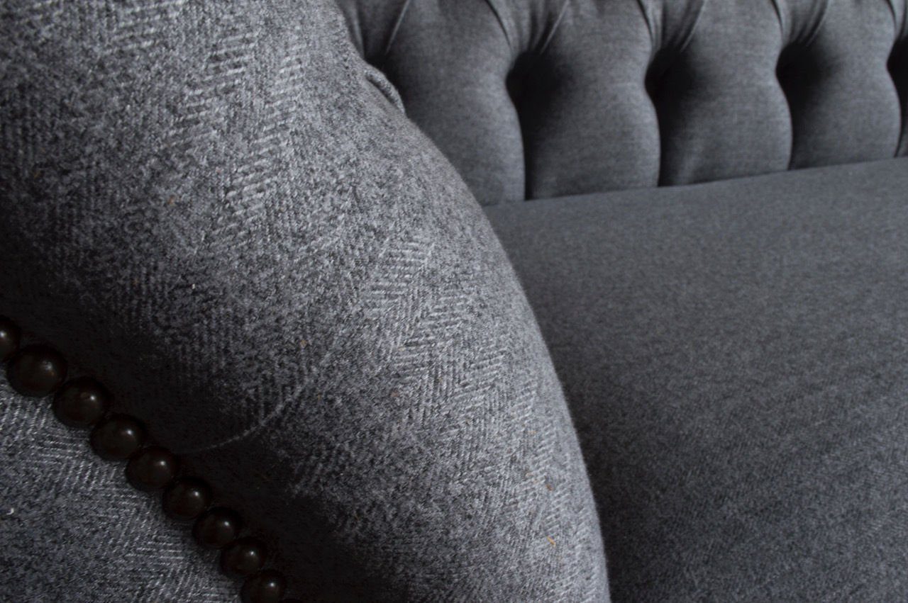 JVmoebel 3-Sitzer Klass Luxus Made Europe Polster Chesterfield Sofa in Couch Garnitur, Design