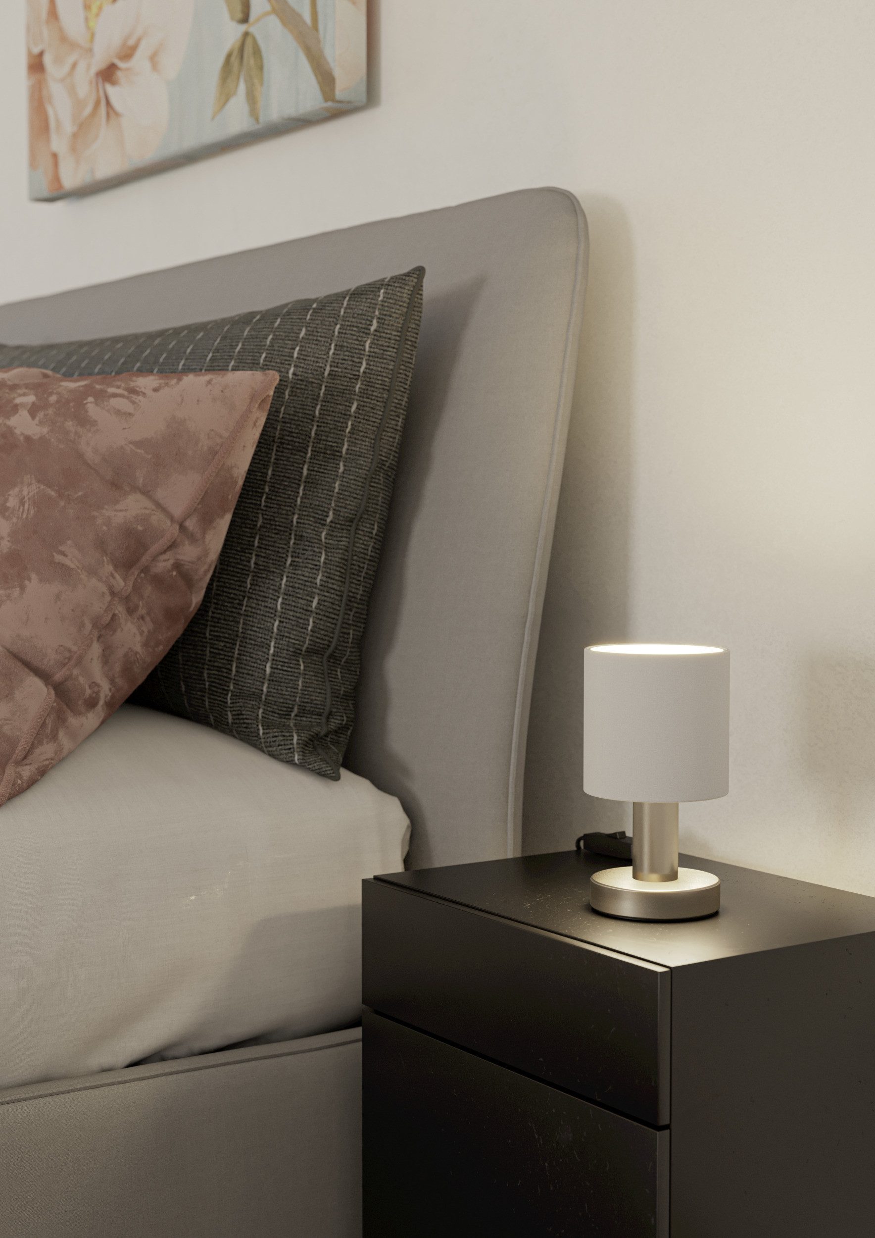 EGLO Tischleuchte MONTETTO Tischlampe - Stahl - E14 - 1X40W - IP20, Ein-/Au günstig online kaufen