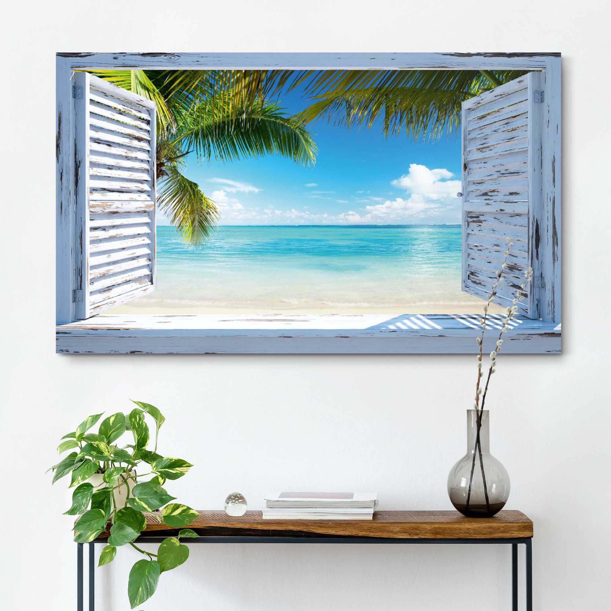Reinders! Wandbild Strandfenster günstig online kaufen