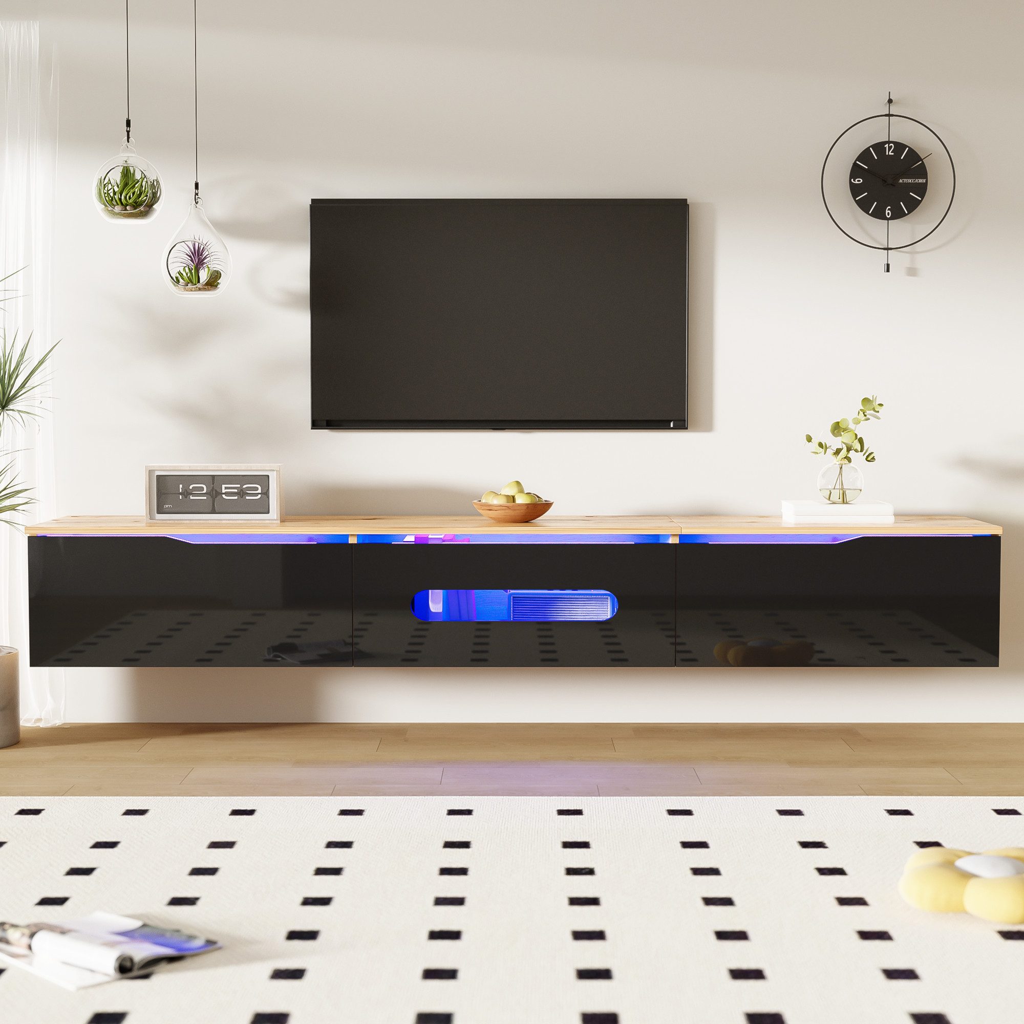 Ulife Lowboard TV-Schrank Fernsehtisch,TV-Board,TV-Ständer, TV-Panel, 180cm günstig online kaufen