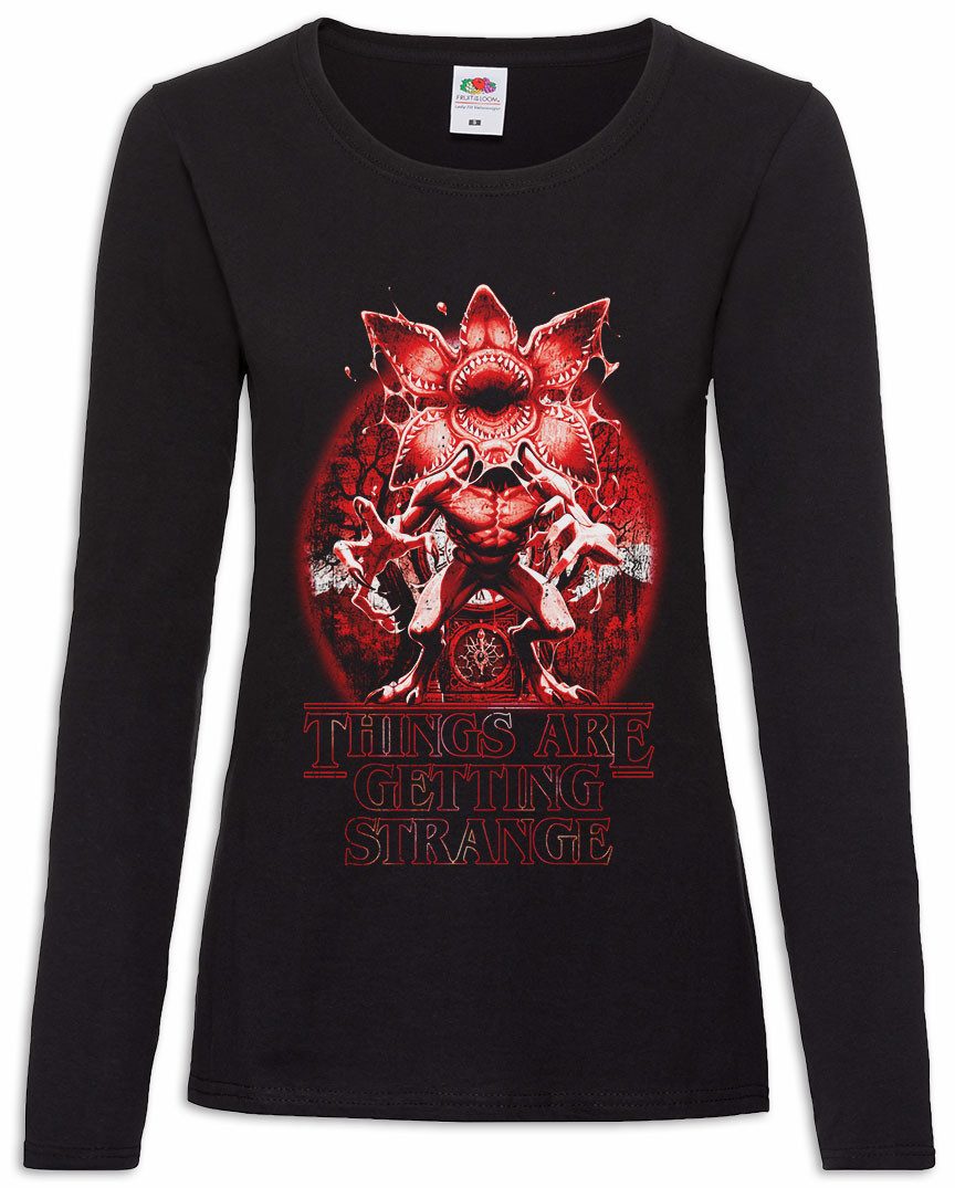 Langarmshirt Things Are Getting Strange Damen Langarmshirt Eleven 80s Eighties