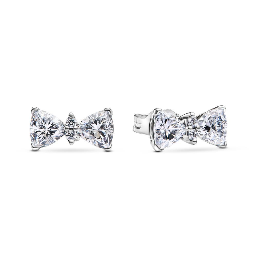 Pandora Paar Ohrstecker Schleifen Ohrstecker für Damen Sterlingsilber von PANDORA Timeless