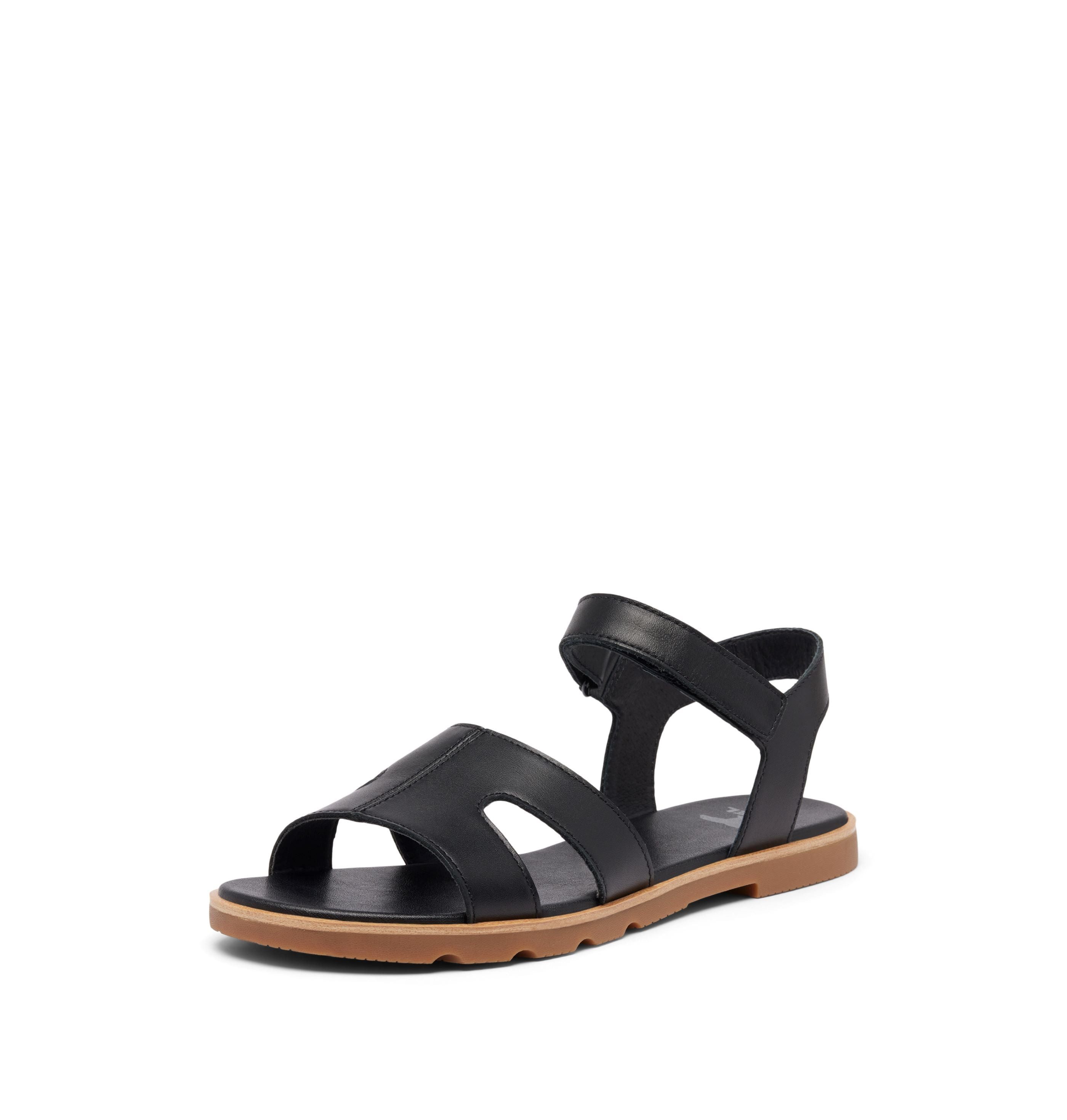 Sorel Ella III Ankle Strap (Leder) schwarz Damen Sandale