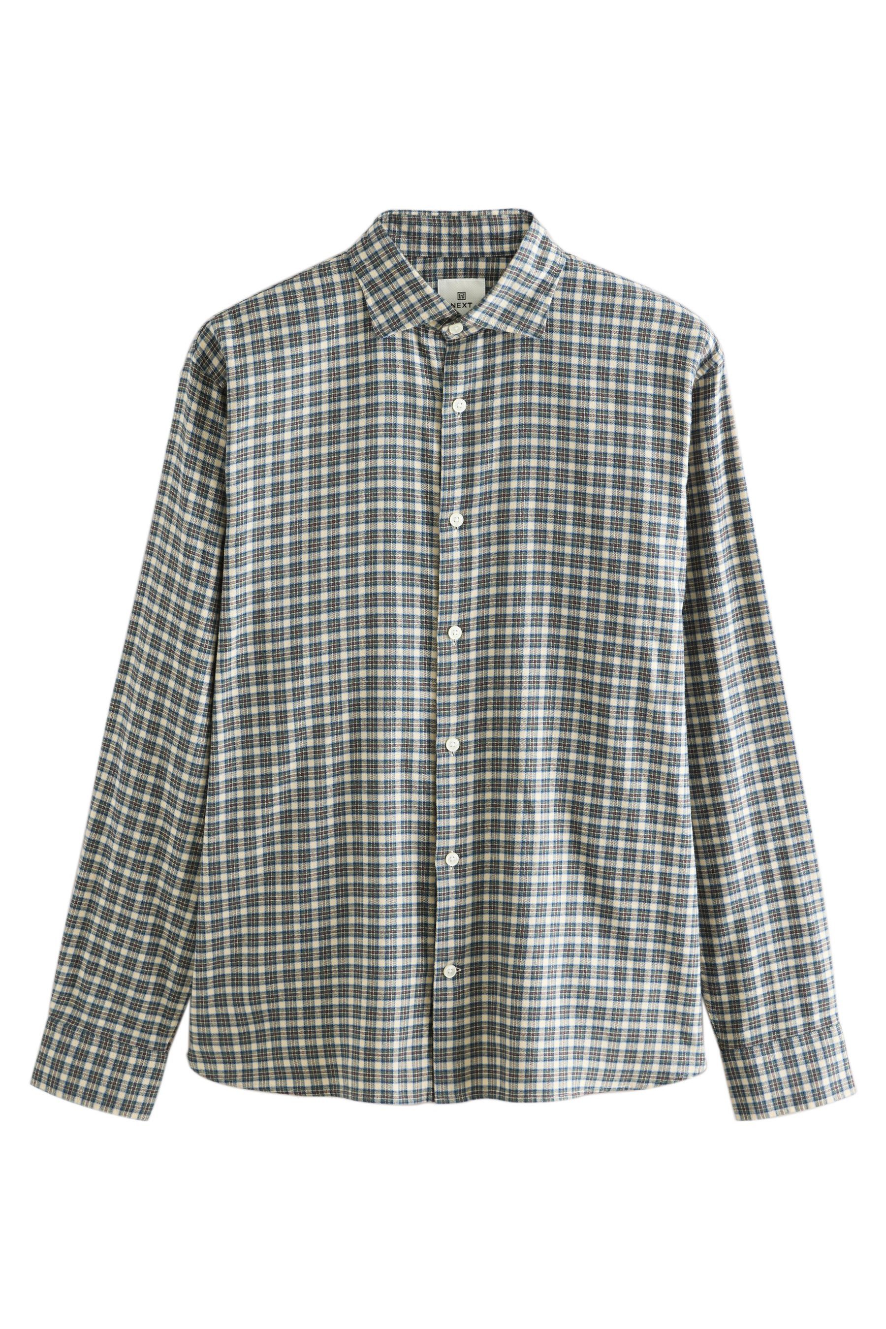 Next Flanellhemd Angerautes, kariertes Flanellhemd aus günstig online kaufen