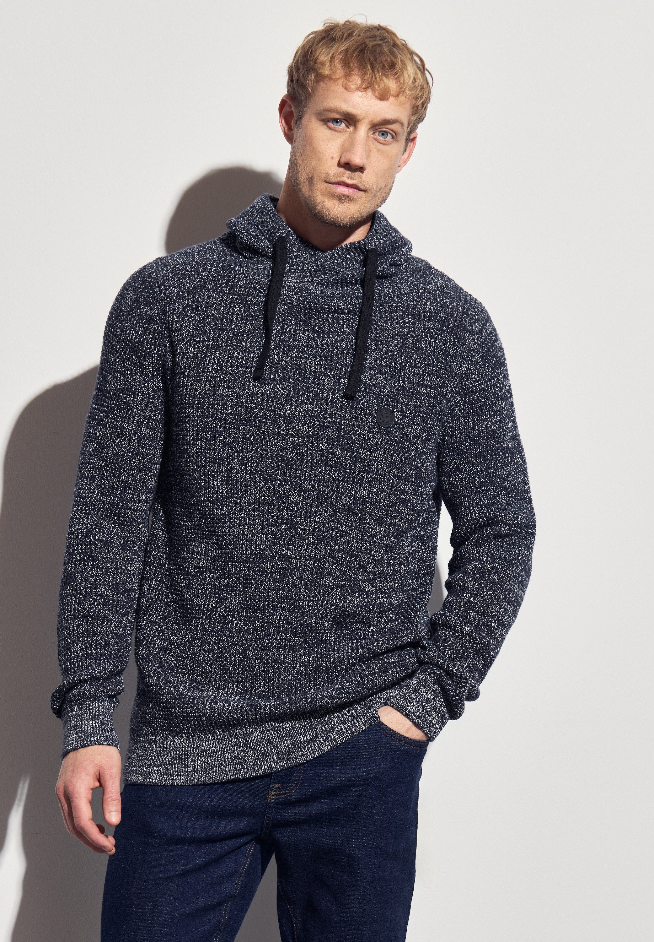STREET ONE MEN Strickpullover aus reiner günstig online kaufen