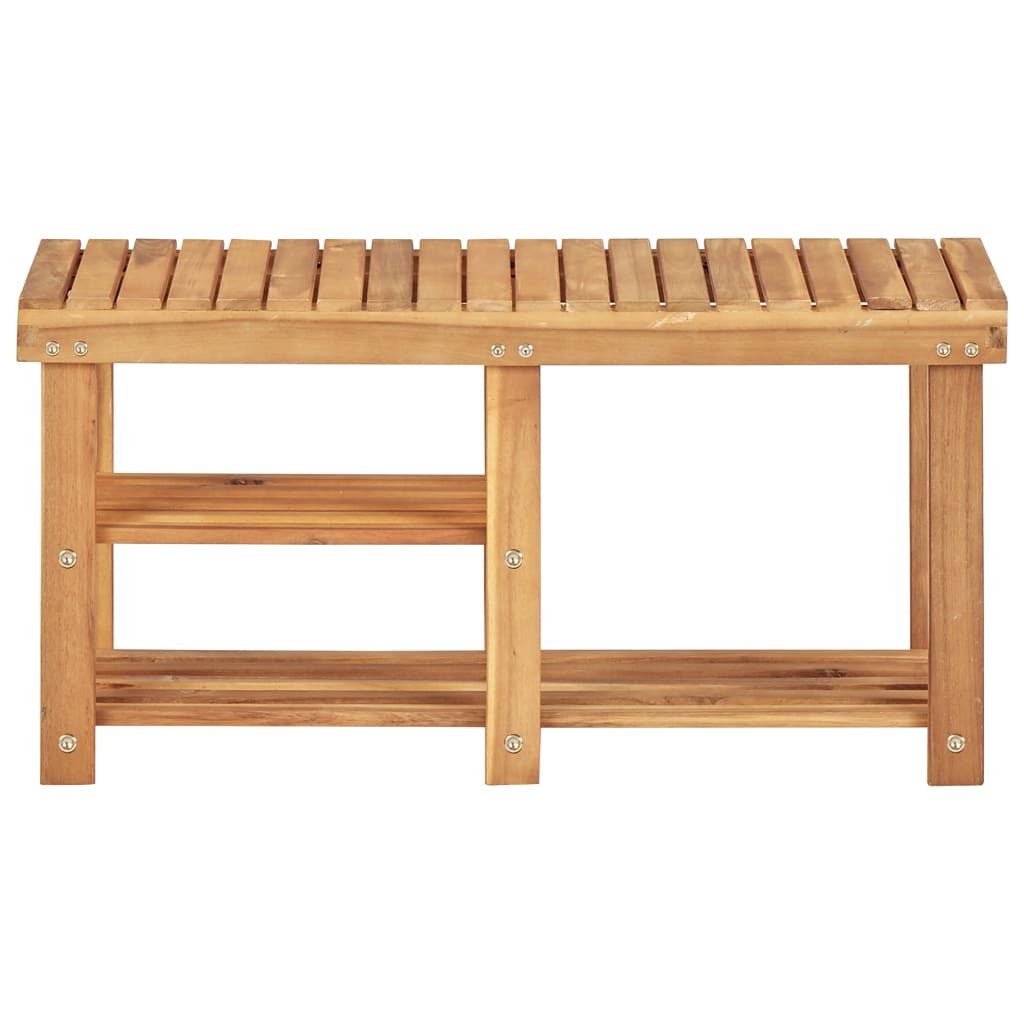 vidaXL Schuhregal Schuhregal 90 × 32 × 46 cm Massivholz, 2-tlg.