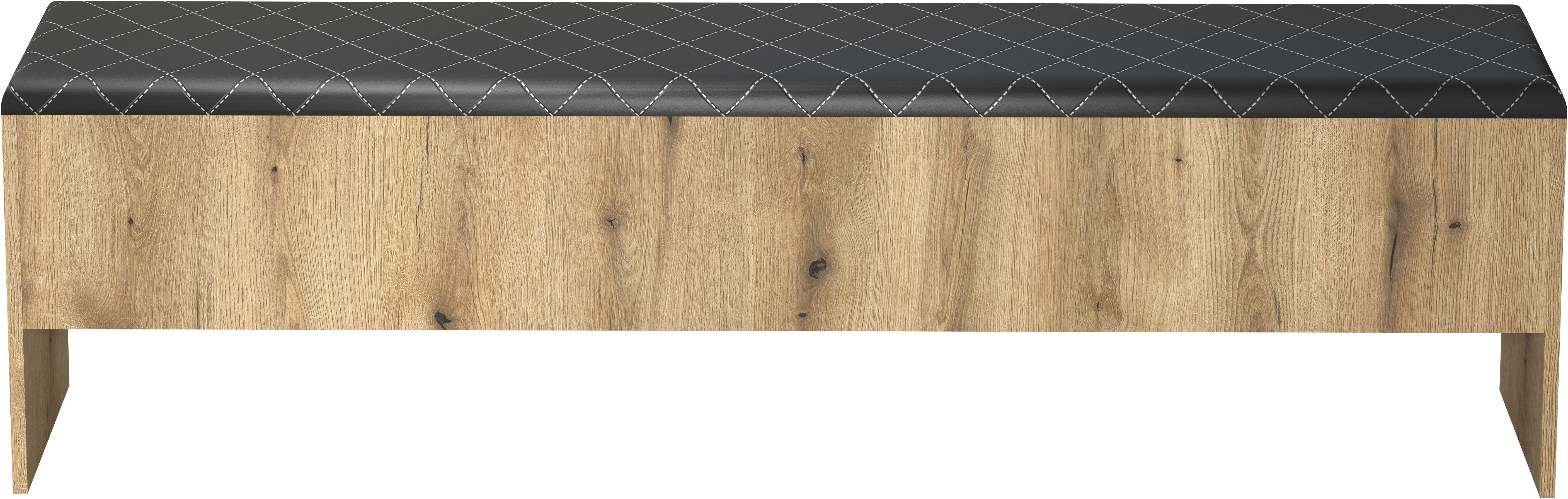 INOSIGN Polsterbank Estepona (1-St), Aufklappbare Bettbank - Polsterung in Anthrazit mit Rautensteppung