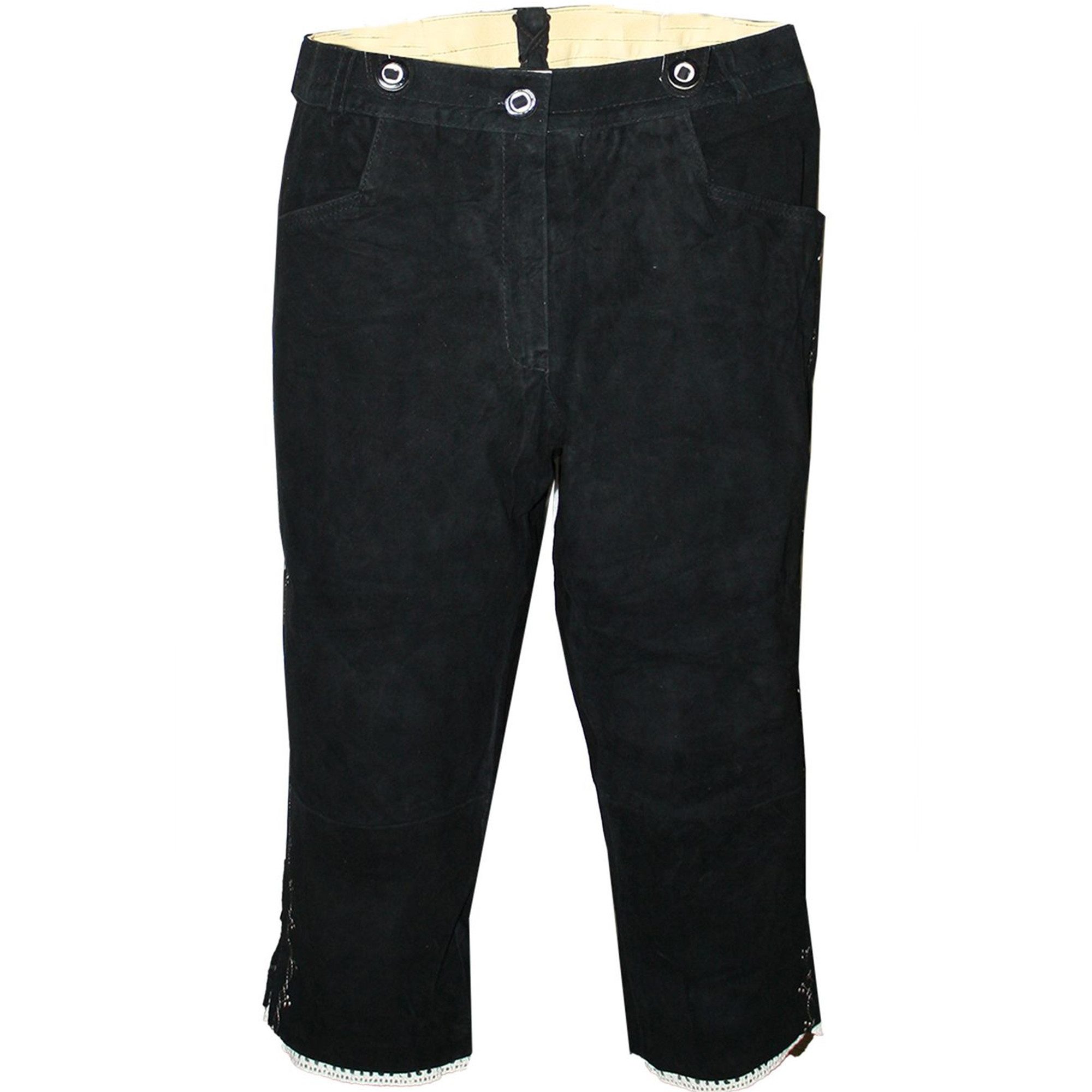 German Wear Trachtenlederhose GW1402 Damen Trachten lederhose Kniebundhose Damenlederhose