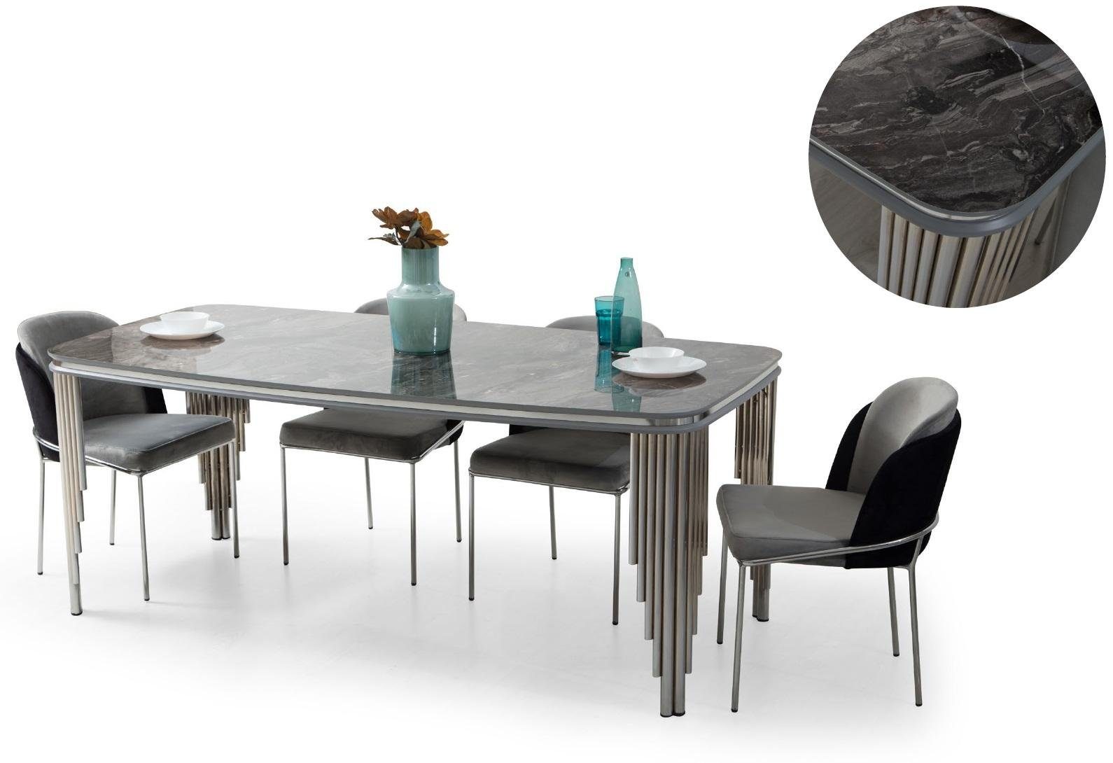 JVmoebel Esszimmer-Set Set Tisch Stuhl Kommode Esstisch Garnitur Holz Luxus Set Esszimmer