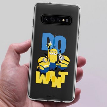 DeinDesign Handyhülle Minions Banane Film Minions Do Want, Samsung Galaxy S10 Silikon Hülle Bumper Case Handy Schutzhülle