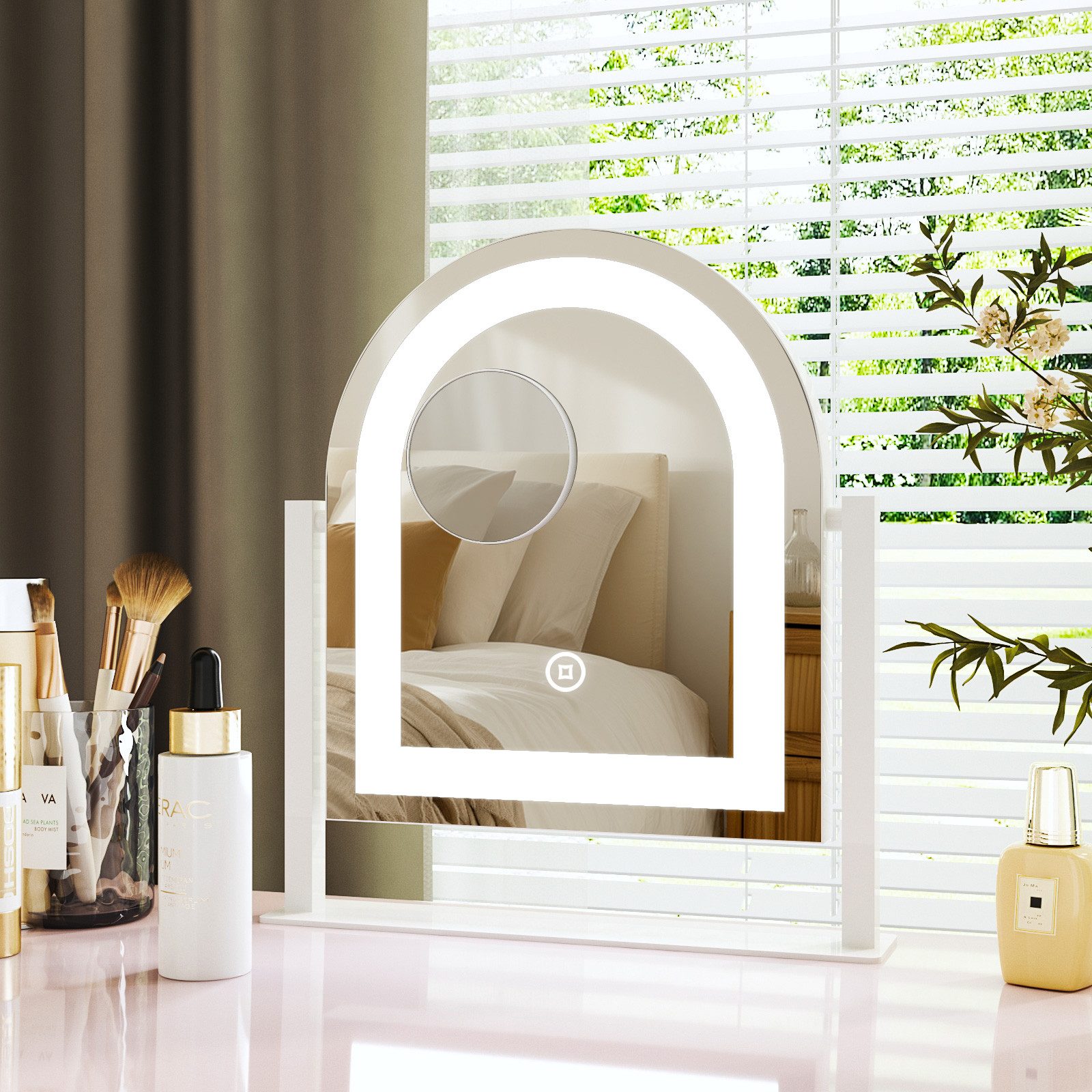 WDWRITTI Schminkspiegel LED Band Kosmetikspiegel 10 fach vergrösserung Kalt günstig online kaufen