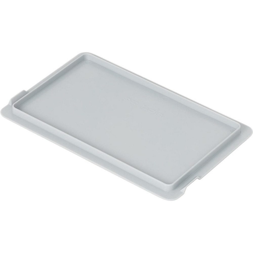 BRB-Lagertechnik Stapelbox 10x Auflagedeckel für Euro-Stapelbehälter, 300x200 mm, Farbe grau, Sorgt für optimalen Schutz uns sichere Stapelbarkeit