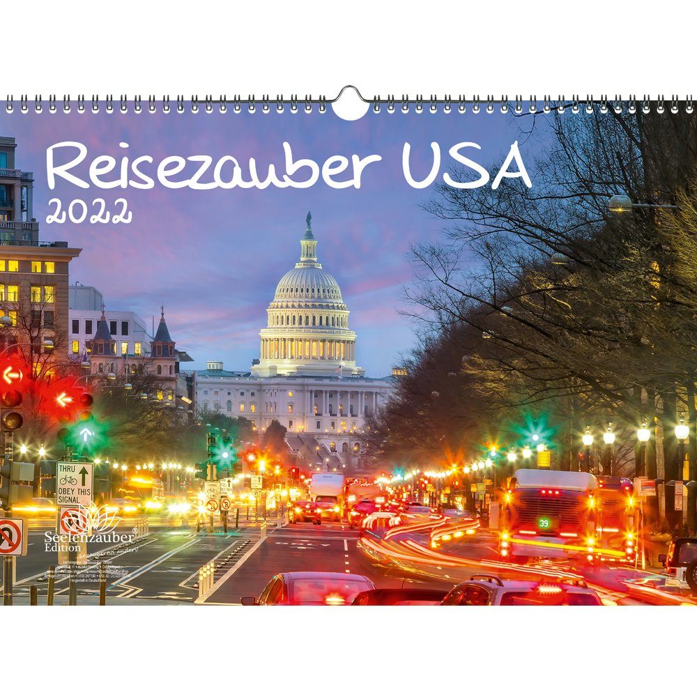 Seelenzauber Länderkalender Reisezauber USA DIN A3 Kalender für 2022 USA Stadt