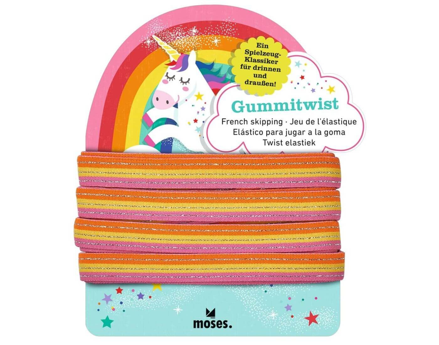 moses Springseil Gummitwist Rainbow