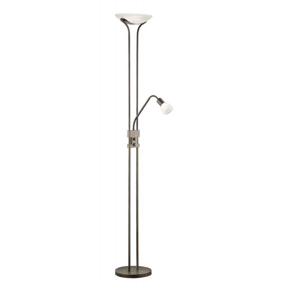 TRIO Leuchten LED Stehlampe, LED-Leuchtmittel fest verbaut, Warmweiß, Makellose 22,5W LED Steh Boden Leuchte Büro Schalter Licht Lampe TRIO