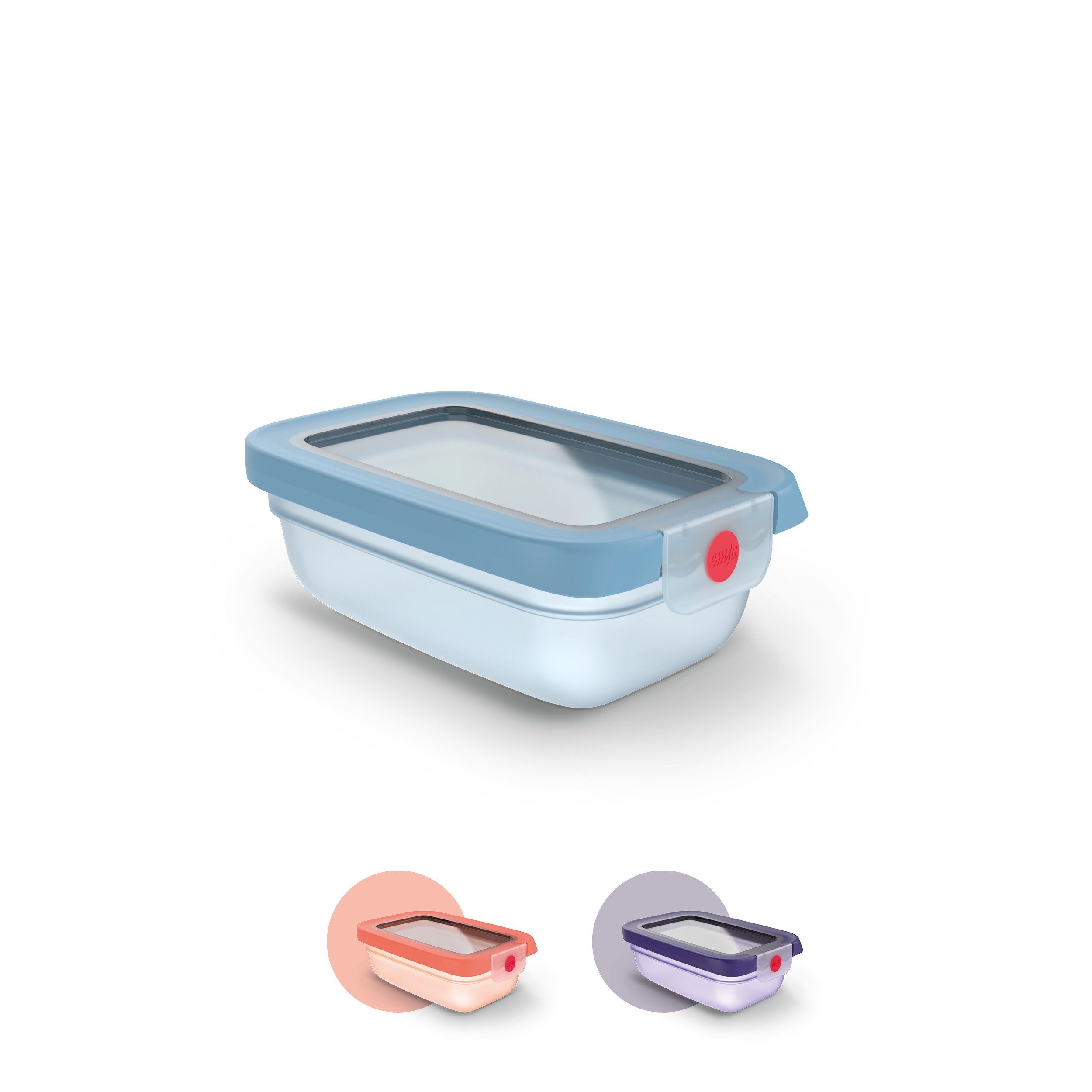 Emsa Frischhaltedose oneClick, Polyprophylen (PP), (1-tlg), verschlossen mit nur 1 x Klick, 100% dicht, made in Germany