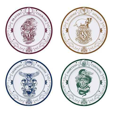 ABYstyle Teller Hogwarts Häuser 4er Teller-Set - Harry Potter