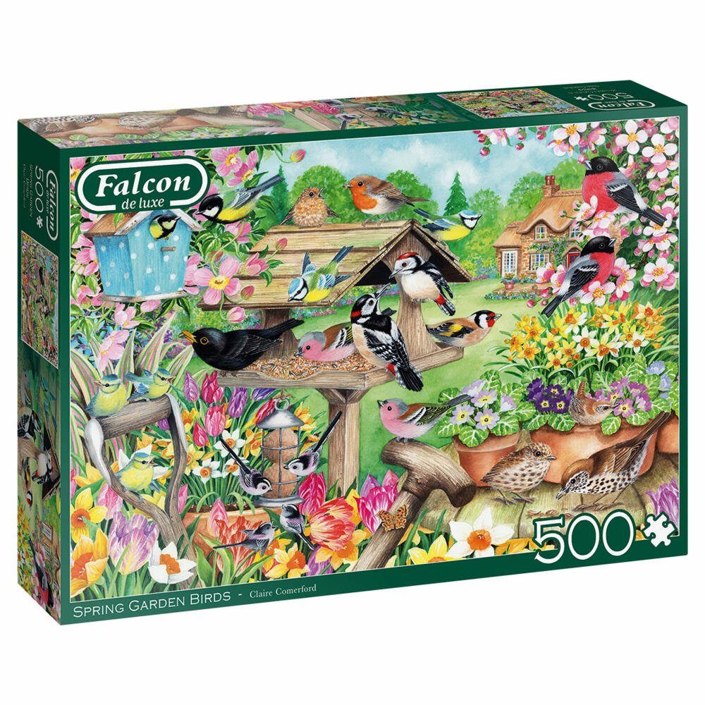 Puzzle Spring Teile, Brids Garden 500 Jumbo 500 Puzzleteile Falcon Spiele