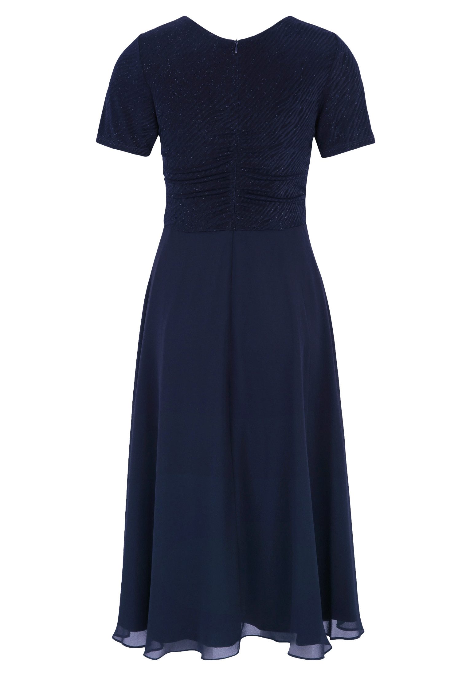 Vera Mont Cocktailkleid Damen im Glitzer-Look Materialmix