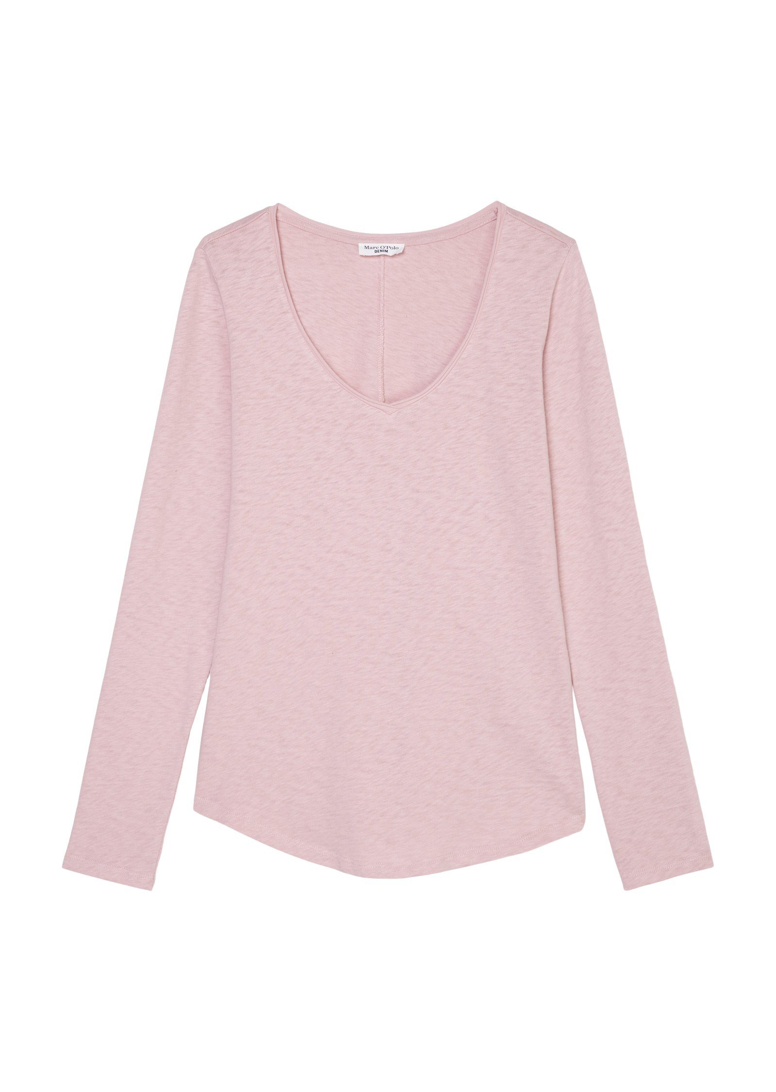 Langarmshirt O'Polo rosa Marc mit DENIM Hüftlänge