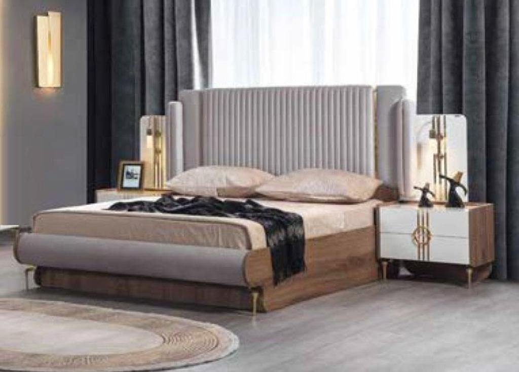 luxuriöses aus Bett, Bettgestell Modernes JVmoebel Bett Polstermöbel Design