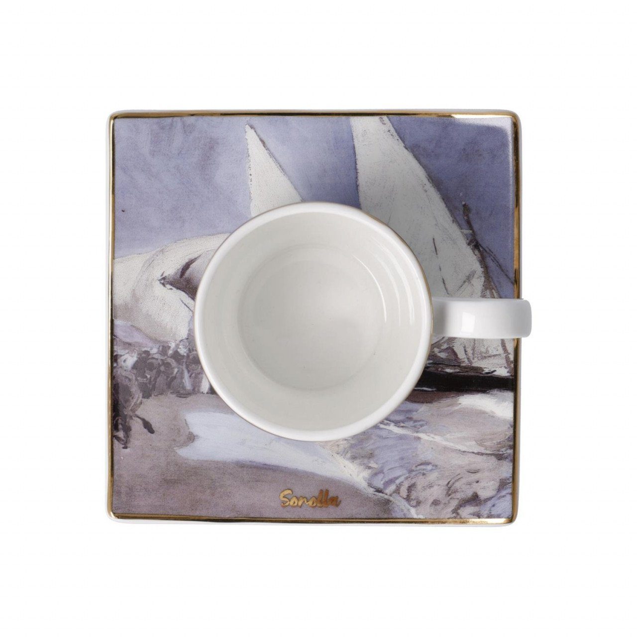Porzellan Mehrfarbig Espressotasse, Porzellan, B:10.5cm H:6.5cm L:10.5cm Goebel