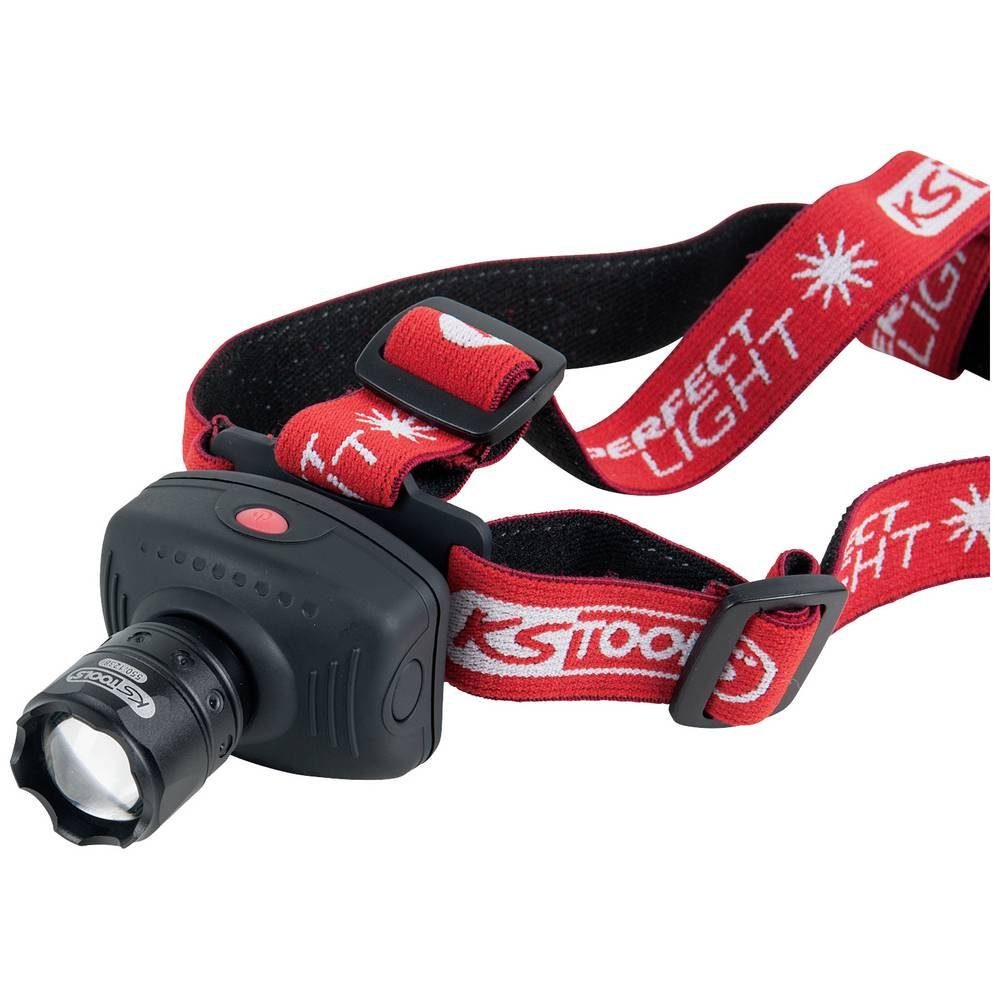KS Tools LED Stirnlampe perfectLight Kopflampe mit Fokus 140 Lumen 550.1238