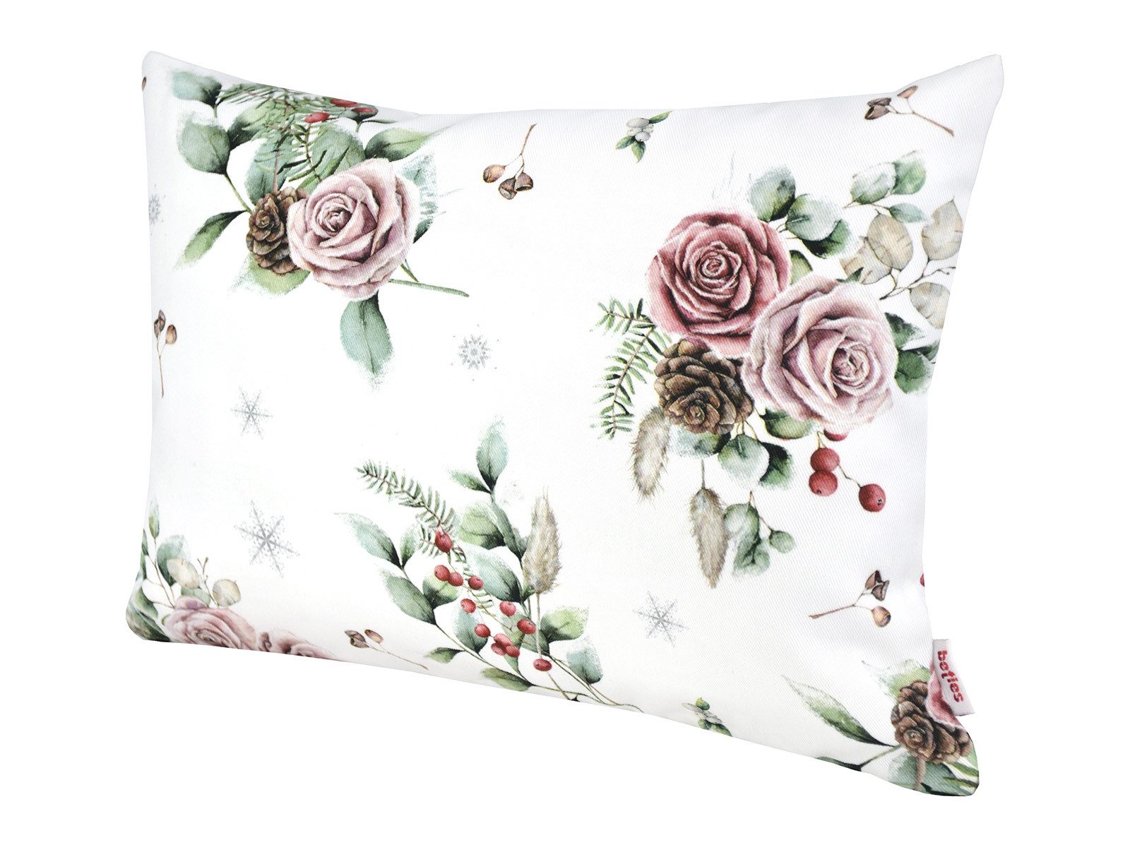 beties Kissenbezug Magie des Winters Frost-Rose, (1 Stück), mit Rosen, Kief günstig online kaufen