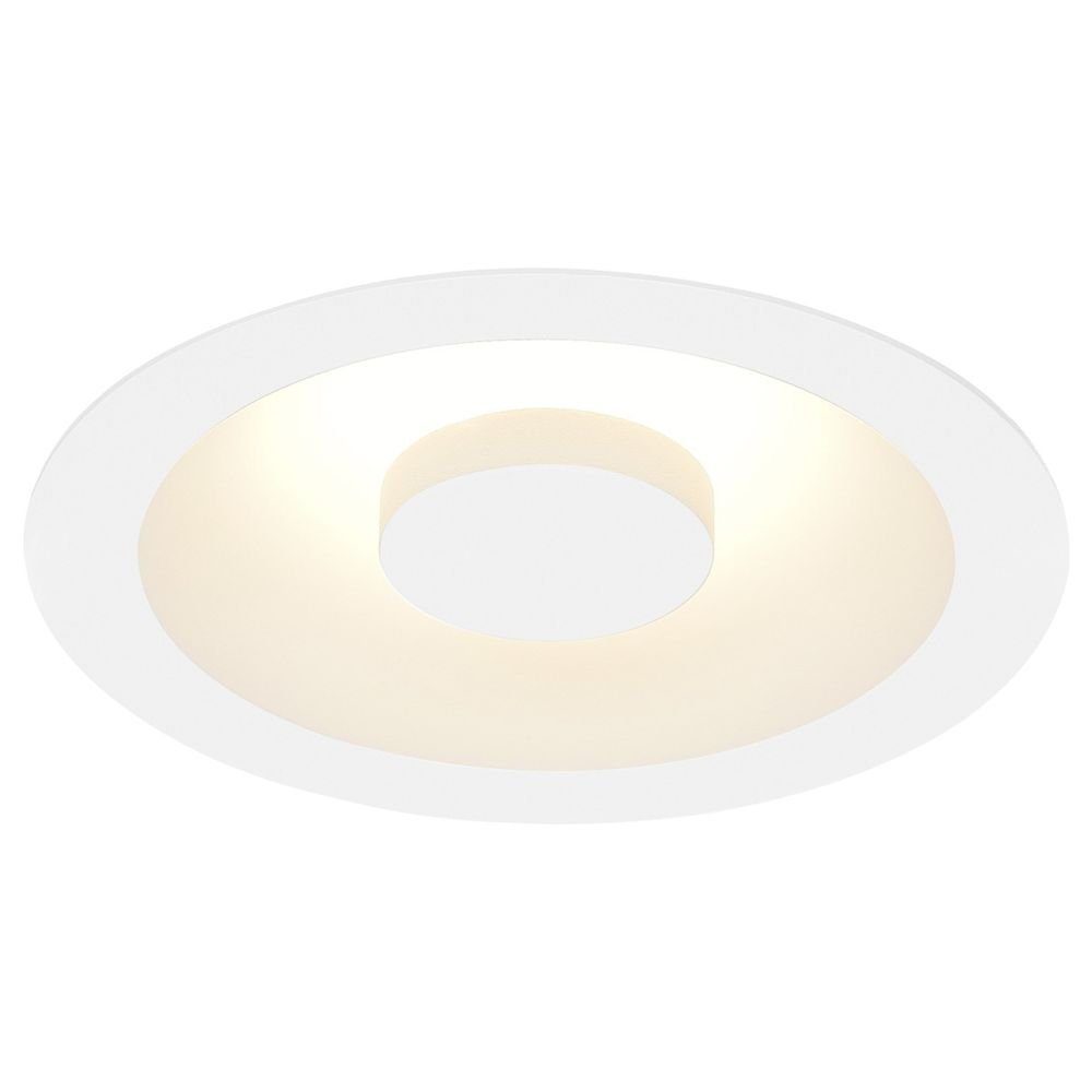 SLV LED Einbauleuchte Occuldas Einbauleuchte, LED, Ø 140 mm, weiß, dimmbar, keine Angabe, Leuchtmittel enthalten: Ja, fest verbaut, LED, warmweiss, Einbaustrahler, Einbauleuchte