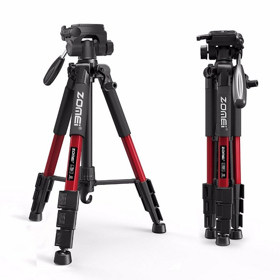 XDeer Kamera Stativ,Professionelles Tragbares Reise-Aluminium-Kamerastativ  Einbeinstativ (140cm,Camera Tripod für DSLR,Dreibeinstativ für Smartphone)