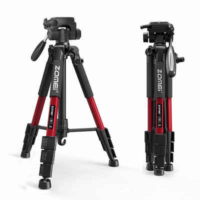 XDeer Kamera Stativ,Professionelles Tragbares Reise-Aluminium-Kamerastativ Einbeinstativ (140cm,Camera Tripod für DSLR,Dreibeinstativ für Smartphone)