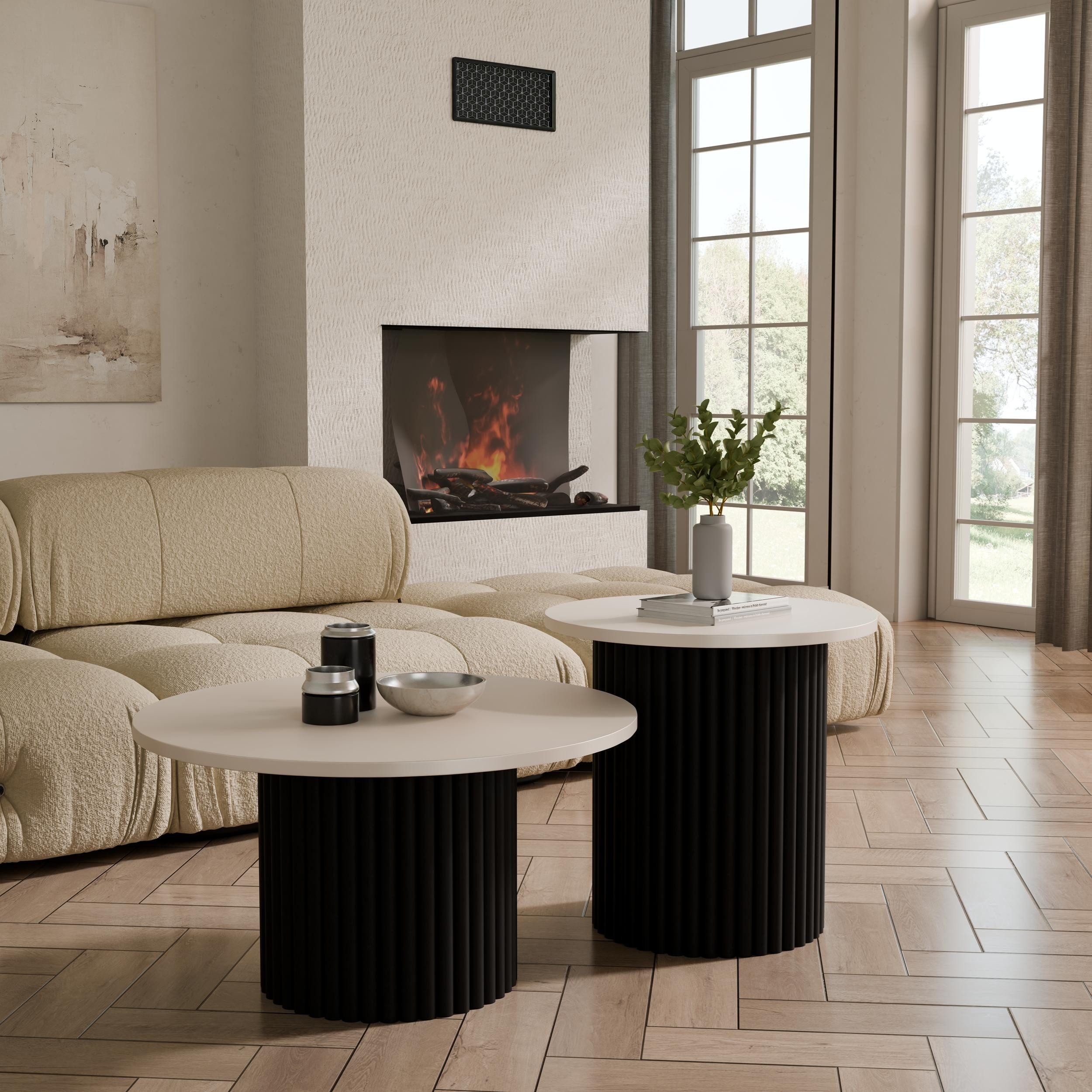 Design Möbel Couchtisch Couchtisch LOMELO 2in1