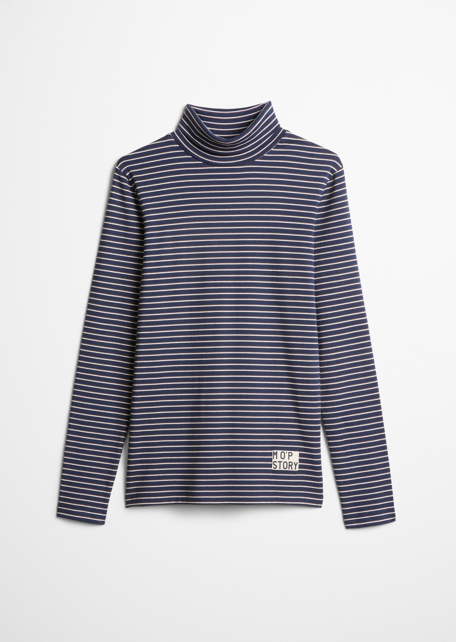 Marc O'Polo Rollkragenshirt geringelt, Rollkragen