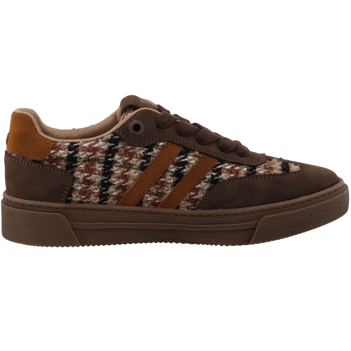 Mustang Shoes 15M0212020-brown-multi Schnürschuh Sneaker im auffälligem, angesagten Look