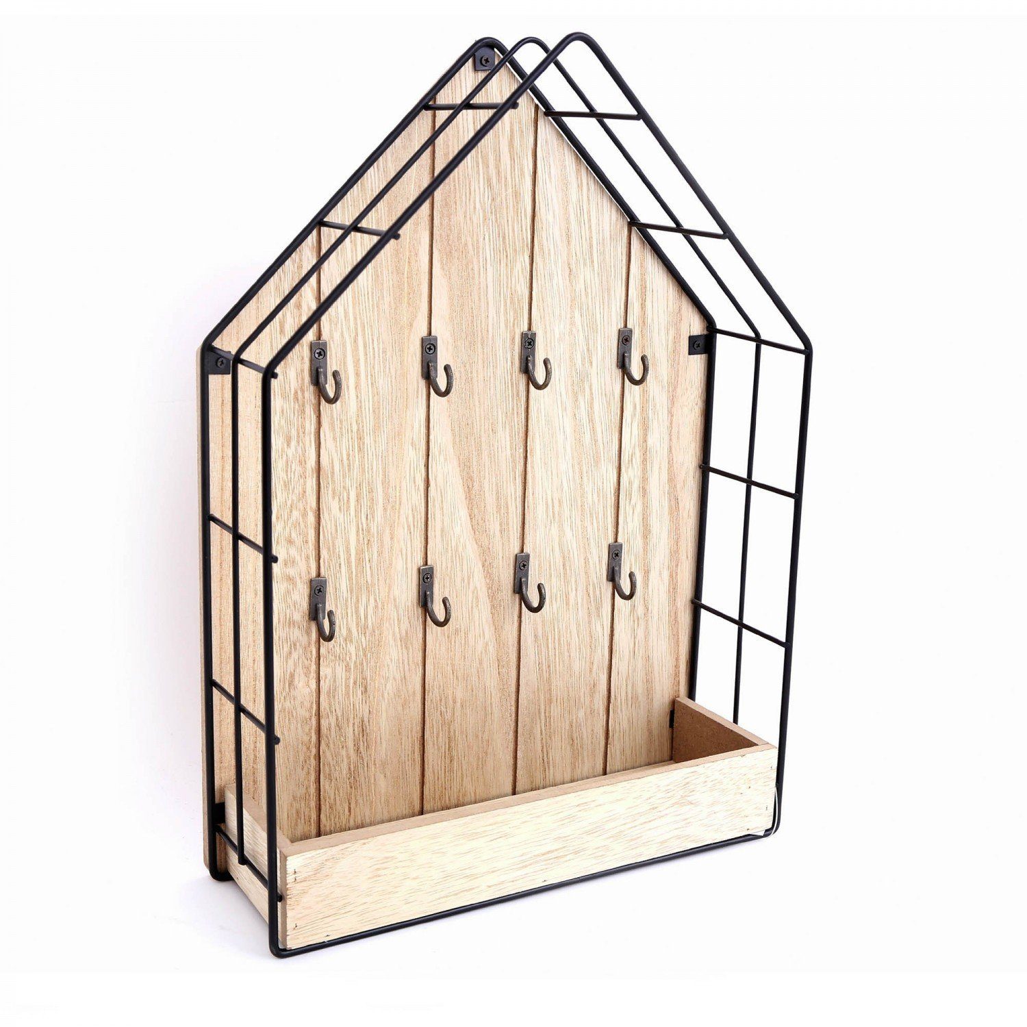 mitienda Schlüsselbrett Schlüsselbrett aus Holz Haus günstig online kaufen