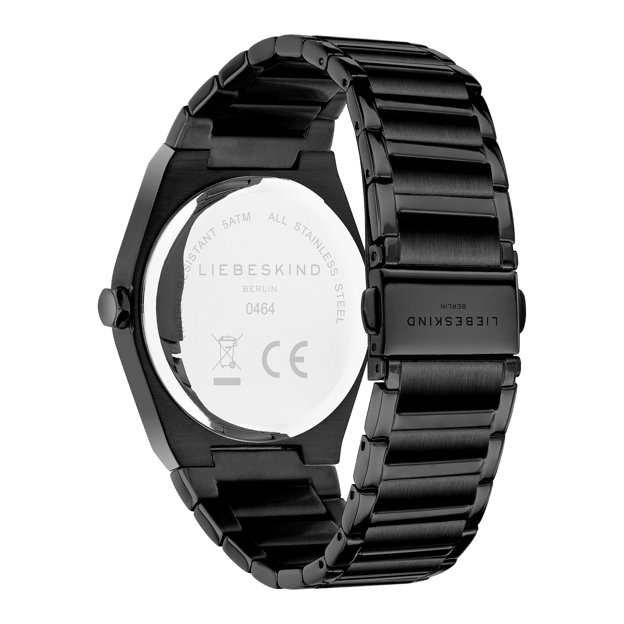 Liebeskind Berlin Quarzuhr Minimalist 48 mm LT-0464-MQ, Armbanduhr, Damenuhr, Herrenuhr, Edelstahlarmband, analog