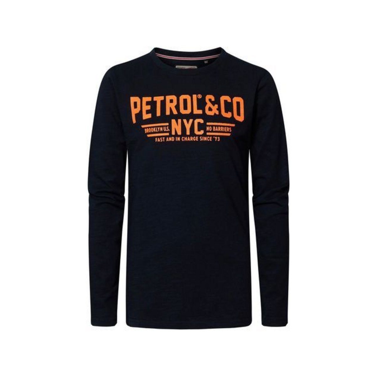 Petrol Industries Langarmshirt blau (1-tlg)