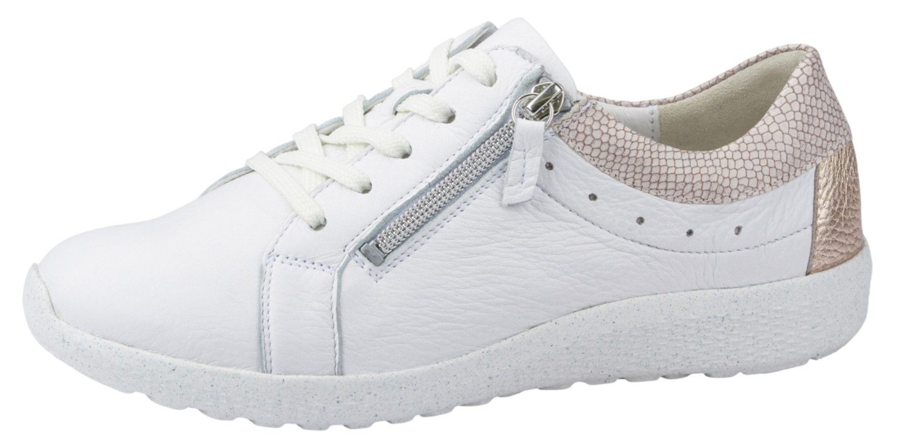 Waldläufer 634002-312 762 Weiss-Rosegold Sneaker