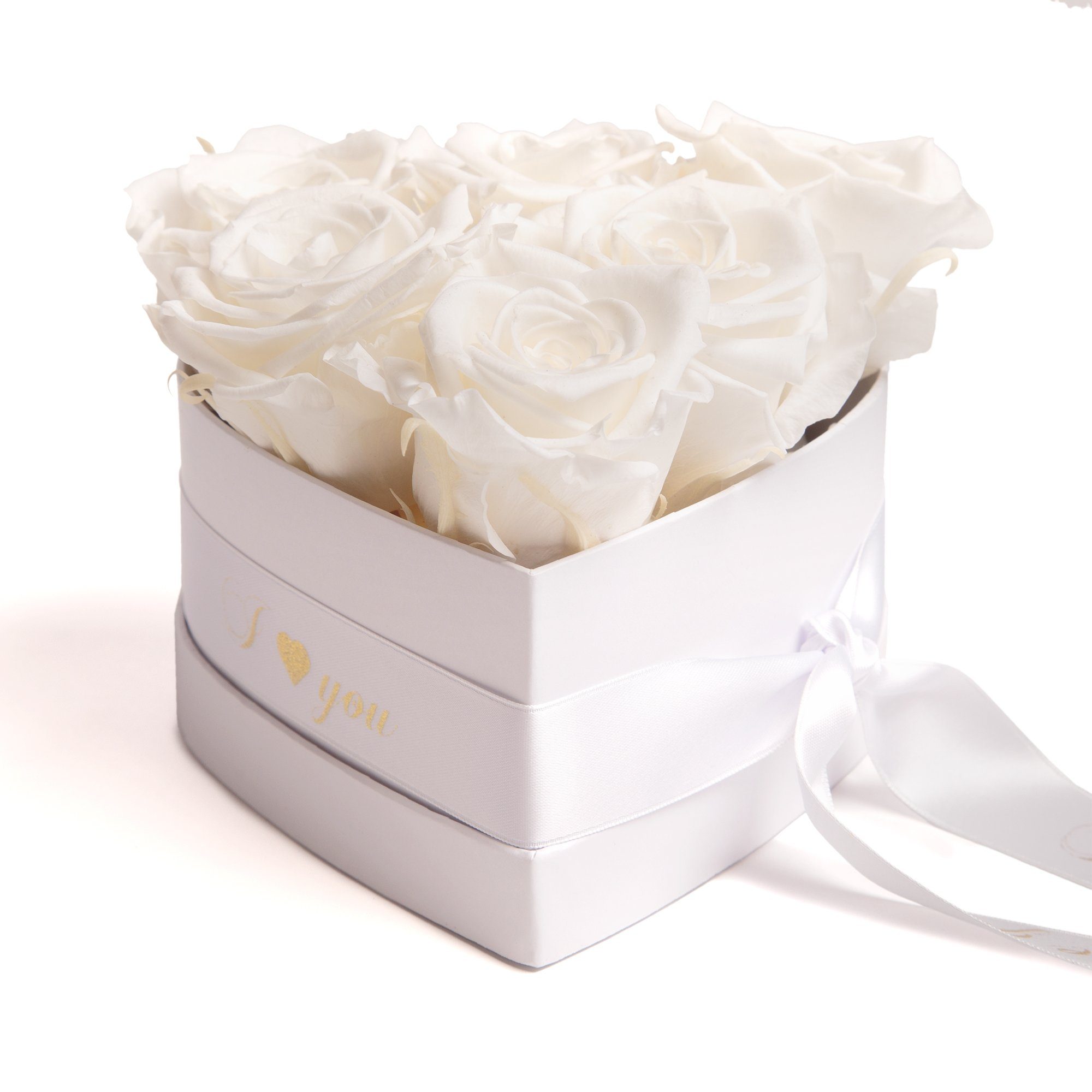 Kunstblume Infinity Rosen Box Herz 6 günstig online kaufen