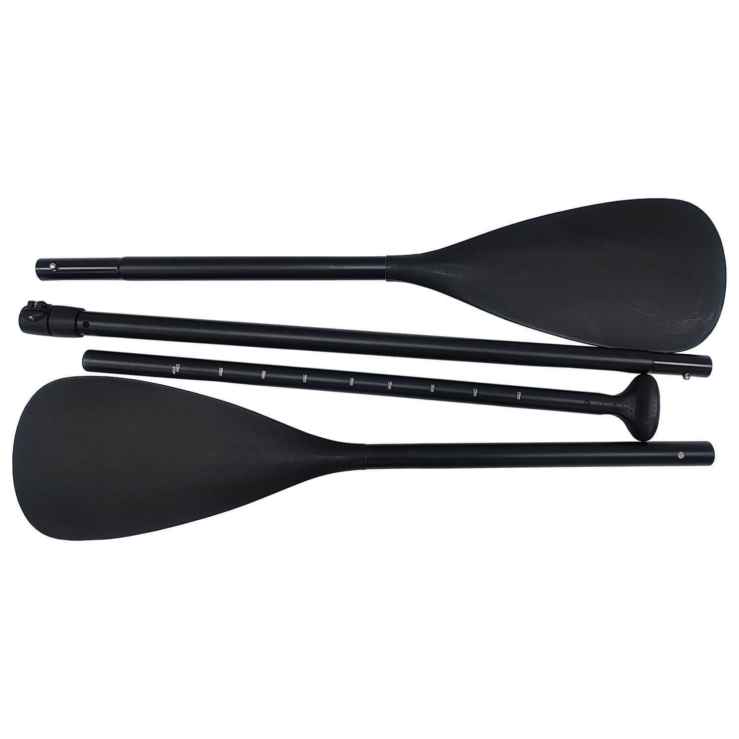 Lurante Lurante Kombipaddel Stechpaddel und Doppelpaddel Aluminium Schwarz SUP Kajakpaddel