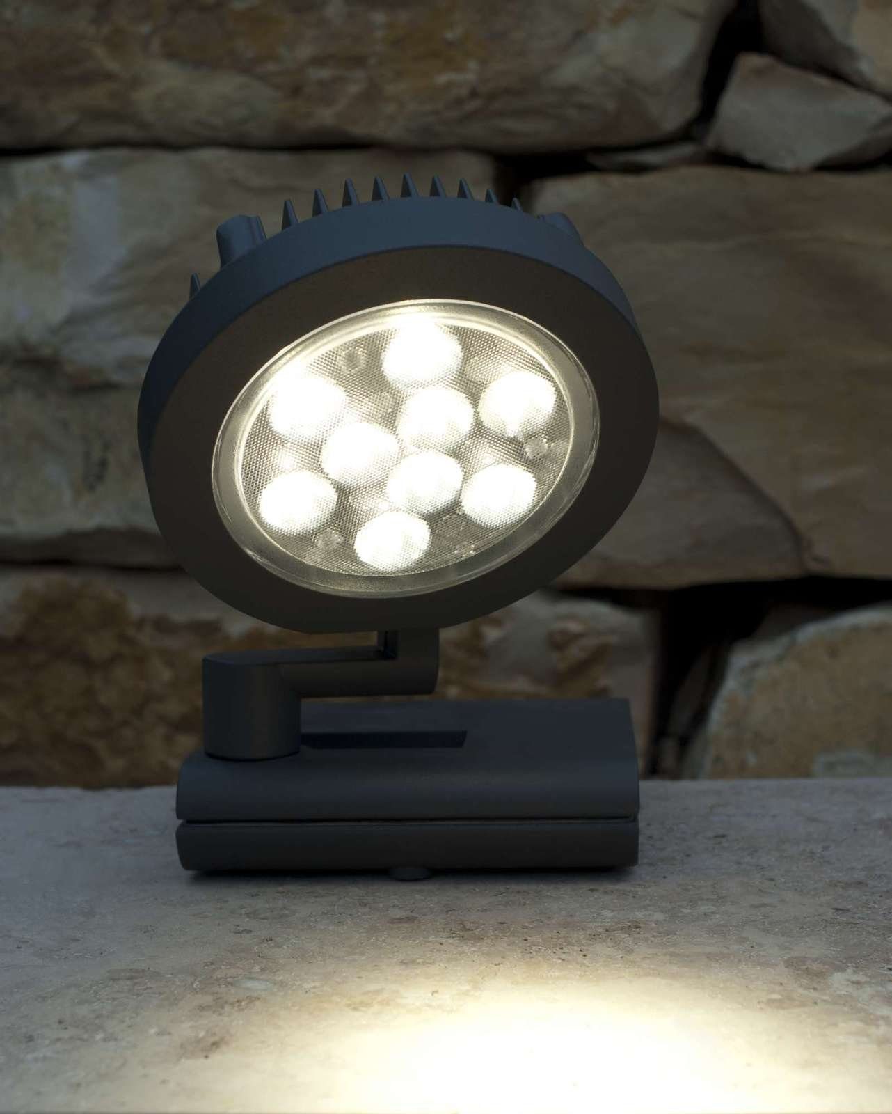 LUTEC Außen-Wandleuchte Lutec Nevada Wandlampe Aussenlampe Aussenleuchte LED Rund 6102 S-Gr